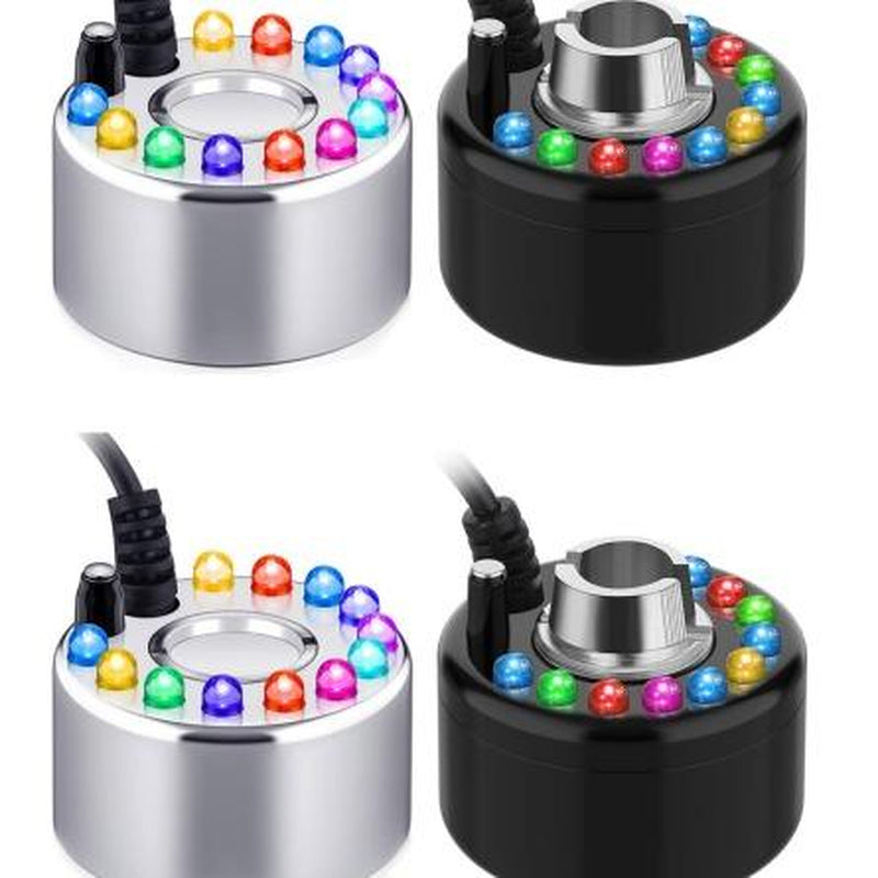 Halloween Mist Maker Fogger Ultrasonic Mist Maker Mini Fog Machine with Waterproof LED Light Flashes, DIY Magic Witch Cauldron, Air Humidifier, Ultrasonic Fogger for Halloween Decoration, Spooky Season, Trick or Treat, Swimming Pool, Pond, Water Fountain