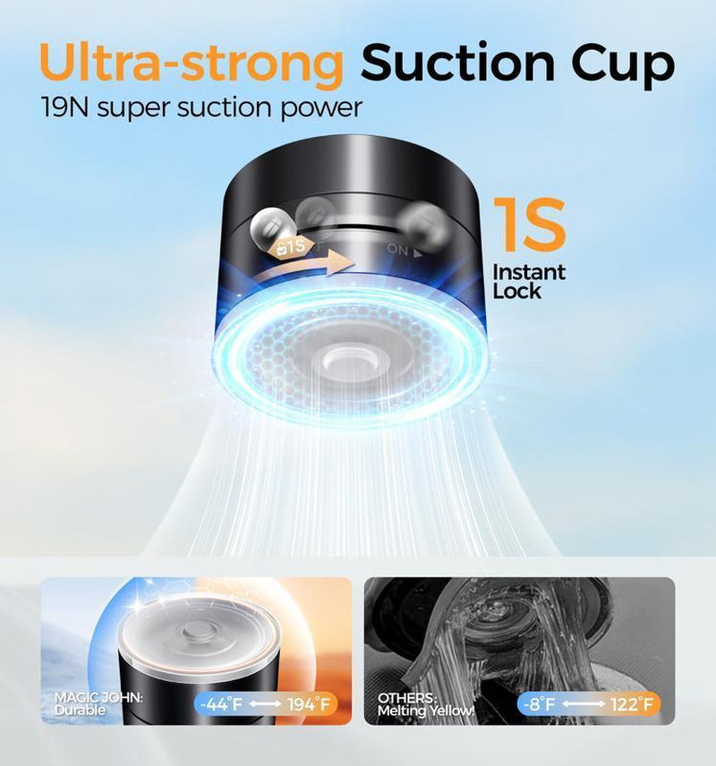 Magnetic Phone Holder Stand, Adjustable & Foldable, Strong Suction Cup, Vacuum Adsorption, Portable Multifunctional Mobile Phone Stand for Car & Multi-Scene Use Vacuum Magnetic