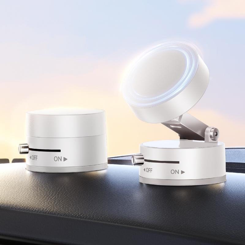 Magnetic Phone Holder Stand, Adjustable & Foldable, Strong Suction Cup, Vacuum Adsorption, Portable Multifunctional Mobile Phone Stand for Car & Multi-Scene Use Vacuum Magnetic