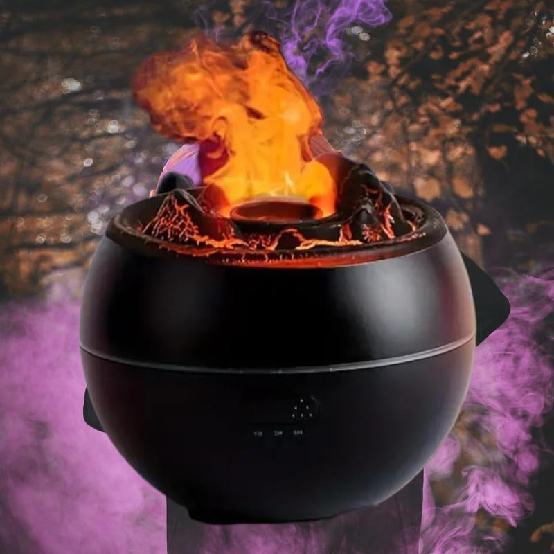 Cauldron Diffuser Halloween Witches Brew Humidifier for Spooky Decor & Comfortable Air Humidity Perfect for Halloween Parties