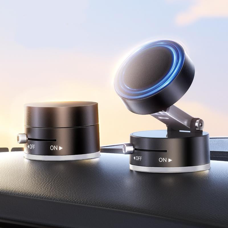 Magnetic Phone Holder Stand, Adjustable & Foldable, Strong Suction Cup, Vacuum Adsorption, Portable Multifunctional Mobile Phone Stand for Car & Multi-Scene Use Vacuum Magnetic
