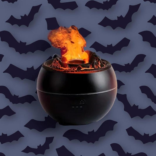 Cauldron Diffuser Halloween Witches Brew Humidifier for Spooky Decor & Comfortable Air Humidity Perfect for Halloween Parties