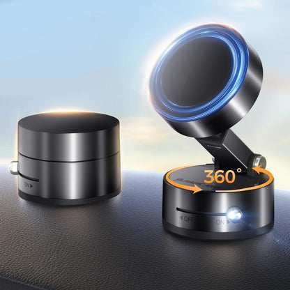 Magnetic Phone Holder Stand, Adjustable & Foldable, Strong Suction Cup, Vacuum Adsorption, Portable Multifunctional Mobile Phone Stand for Car & Multi-Scene Use Vacuum Magnetic