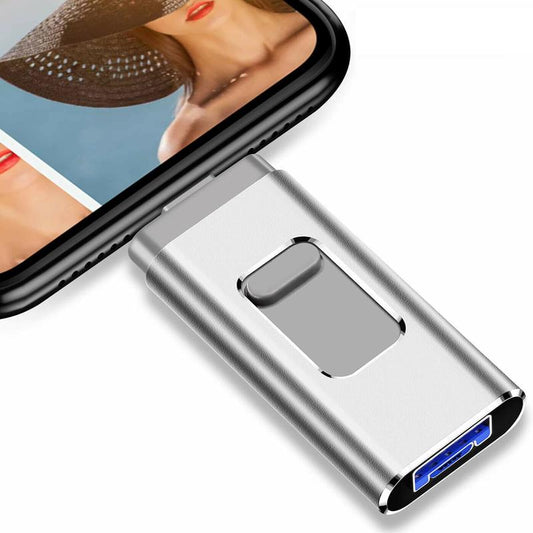 USB 3.0 Flash Drive for Iphone & Type-C, 4 in 1 OTG Movespeed Flashdrive Memory Stick USBS Photo Stick Preloaded Pen Drive 64GB 128GB 256GB 512GB 1TB External Storage Capacity for Ipad Type-C Phones Android PC - Perfect Birthday & Christmas Gifts